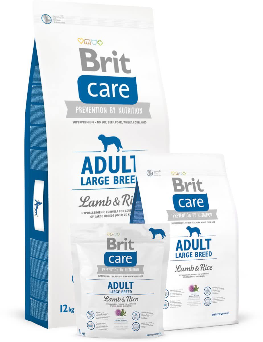 Brit Care Adult Large Breed Lamb & Rice 3 kg hypo allergeen