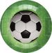 Santex Voetbal thema feest bordjes - 10x stuks - 23 cm - EK/WK themafeest