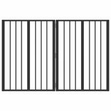 vidaXL Hondendeur - Zwart - 60 x 80 cm - Staal