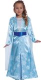 Fiestas Guirca Robe de princesse des glaces Filles Bleu Taille 5-6 Ans