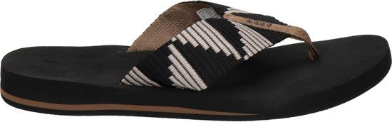 Reef Spring Wovenpebble Teenslippers Dames - Zwart/Bruin - Maat 40