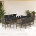 Prolenta Maison Exclusive Tuinset voor buiten, 9-delig, met kussens, grijs, van gevlochten polyraan