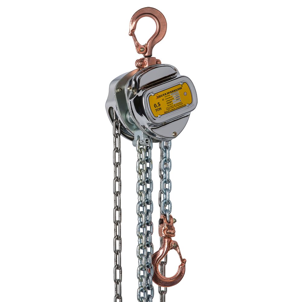 Delta Vonkvrije handkettingtakel | ATEX zone 2 | 6 m | 10 ton - DC.0.06610006