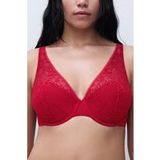 Chantelle Co Bra Tshirt Plunge Spacer Poppy Red Taille: B70