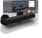 Merkloos Unyqoos® Badkraan met thermostaatregeling, watervaluitloop en veiligheidsslot bij 38 °C, mat zwart