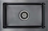 vidaXL - Évier - fait main - inox - noir