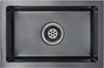 vidaXL - Évier - fait main - inox - noir