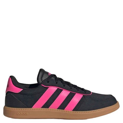adidas Sportswear Breaknet Sleek imitatieleren sneakers - zwart/roze