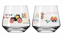 Ritzenhoff Waterglazen - Boerderij Tractor Design - 2 Stuks - Kristalglas - 420 ml