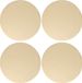 Wicotex Sets de table Uni - 4x - crème - rond 38 cm