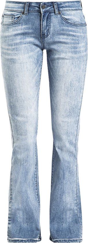 Black Premium by EMP Lichtblauwe jeans met wassing en flare - Dames - W26L32
