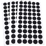 Adsamm FP-15-SA-BL-16-50 150 x viltglijders, zwart, Ø 16 mm