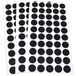 Adsamm FP-15-SA-BL-16-50 150 x viltglijders, zwart, Ø 16 mm