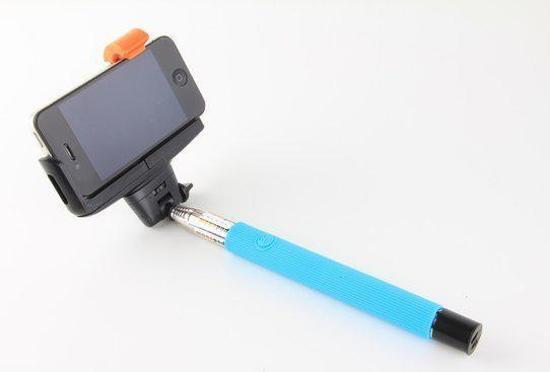 ABC-LED Selfie stick wireless bluetooth - blauw
