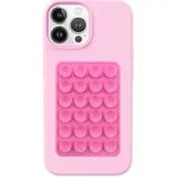 Selected by GSMpunt.nl SBG Siliconen Sticker Telefoonhouder met Zelfklevende Zuignapjes - Universeel voor Smartphones - Geschikt voor o.a. Spiegel, Raam, Muur of Bureau - Telefoonsticker - Roze