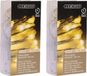 Merkloos Lumineo Draadverlichting - 2x - zilver - 20 led lampjes - warm wit - 95 cm - timer - lichtsnoer - zilverdraad - kerstverlichting