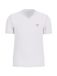 Guess T-shirt met V-hals logo driehoek wit