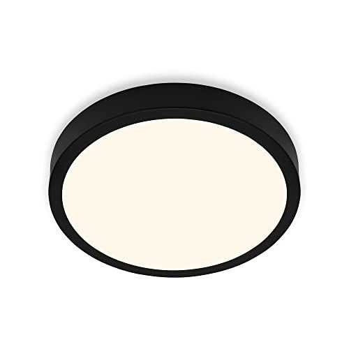 Briloner Plafondlamp LED - Zwart - Ø380x50 mm - Warmwit Licht