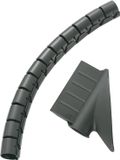 TRU COMPONENTS Spiraalslang 20 mm (max) Zwart 5 m