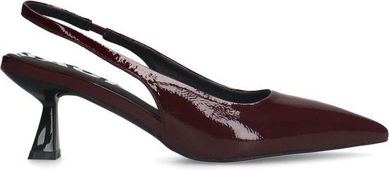 Sacha Dames Bordeaux Lak Slingback Pumps Maat 36