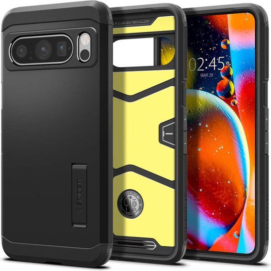 Spigen Tough Armor Hoesje voor de Google Pixel 8 Pro - Zwart