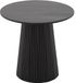 Goossens Zaro Salontafel - Hout - 50 x 46 x 50 cm - Rond - zwart