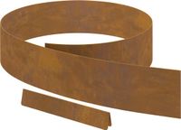 vidaXL - Grasafscherming - 450 x 15 cm - Cortenstaal