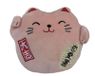 Rose Kawaii Maneki Neko Chat porte-bonheur en peluche 40 cm