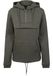 Build Your Brand Sweat Pullover Dames Hoodie met halve Rits - Olive maat 5XL
