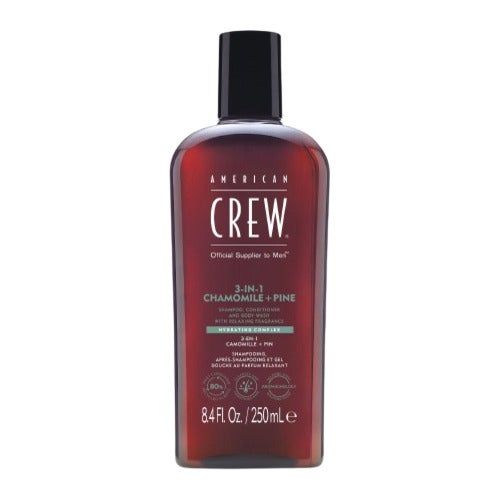 American Crew 3-in-1 Shampoo, Conditioner & Body Wash - Chamomile + Pine