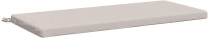 vidaXL Bankkussen SOEST 100% Polyester Wit 110 x 50 x 5 cm