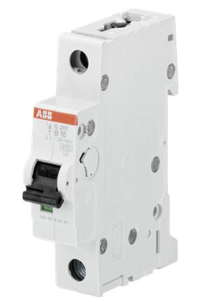 ABB S201-B16 Installatieautomaat - 16A - 1P - B Karakteristiek - 2CDS251001R1165