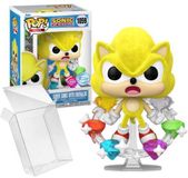 Funko Pop! Plus: Sonic The Hedgehog - Super Sonic With Emeralds (Flocked) #1669 Special Edition Exclusive