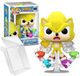 Funko Pop! Plus: Sonic The Hedgehog - Super Sonic With Emeralds (Flocked) #1669 Special Edition Exclusive