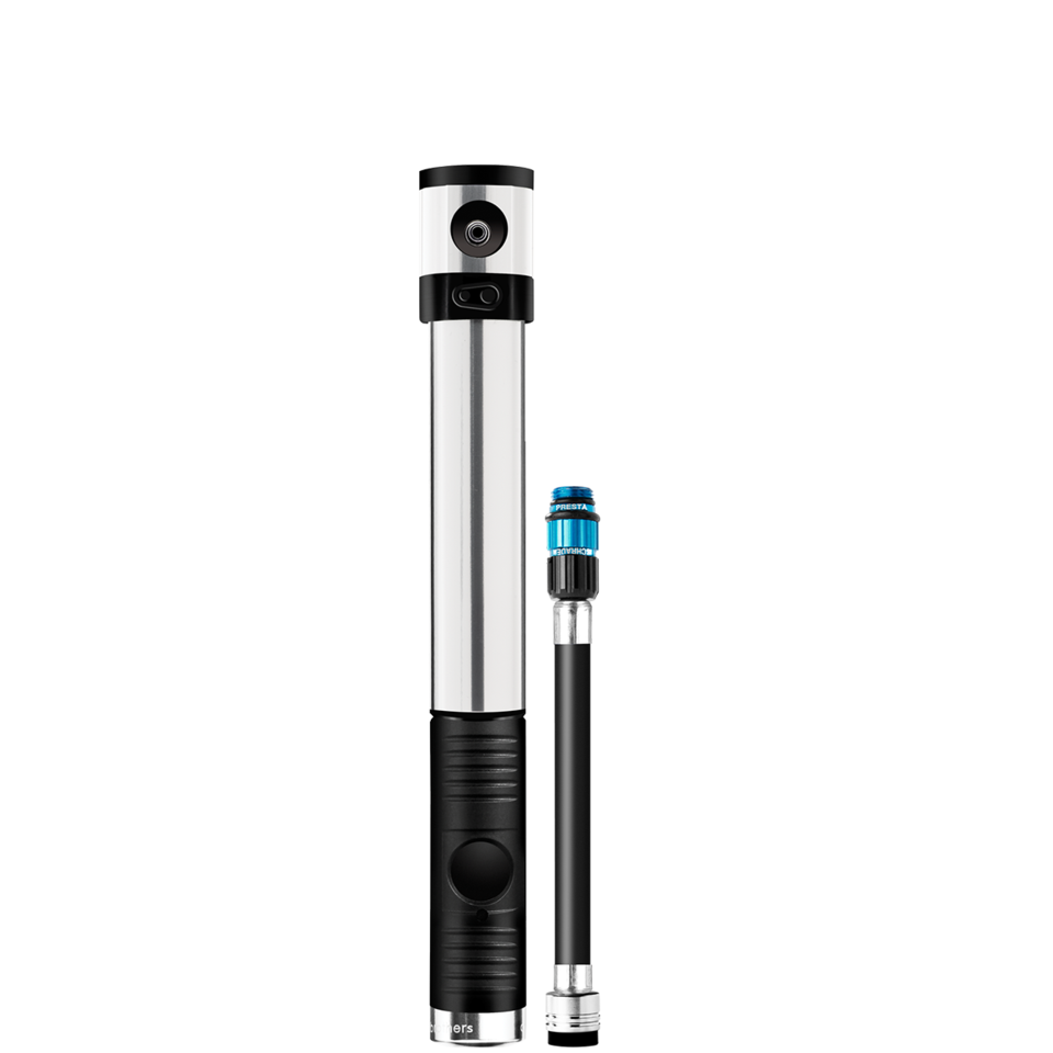 Crankbrothers Klic Hv Luchtpomp Zwart, Zilver