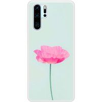P30 Pro Fleur Rose Bedrukt siliconen hoesje