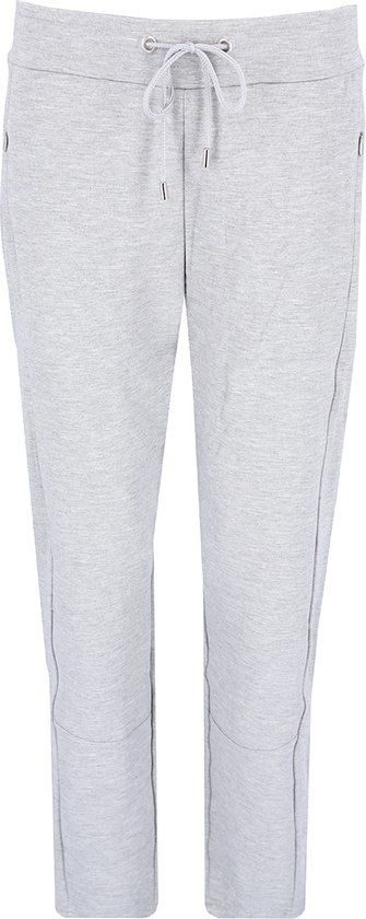 Hajo Dames joggingbroek Klima Komfort - grijs-melange - maat 4XL