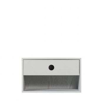 Drawer WOOOD Nancy Hangend Nachtkastje - MDF - Mist/Grijs - 20x34x30 cm