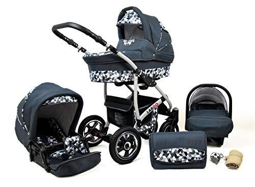 SaintBaby Kinderwagen 3in1 2in1 Set Isofix Buggy Autostoeltje NEW-L-Go by Grey Geo 2in1 zonder autostoel