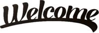 Homemania Wanddecoratie Words 50x15 cm staal zwart