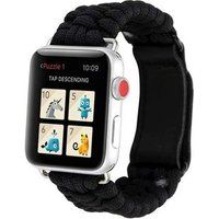 Armband SZSMART Fio Entrançado voor Apple Watch Series 5 44 mm zwart