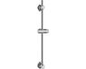 WENKO Douchestang RVS chroom, lengte 70cm, diameter 22mm, met douchekophouder en 2 wandsteunen