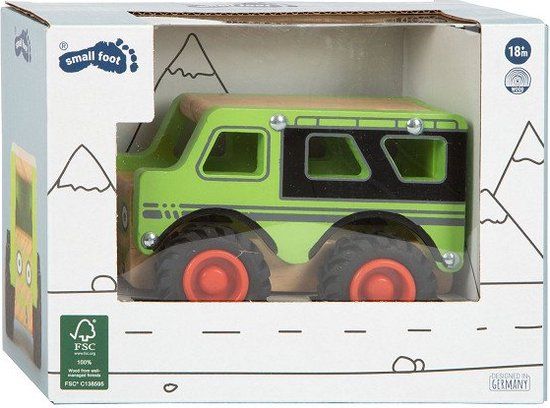 Small Foot Houten Off-Road Jeep - Groen - 12288