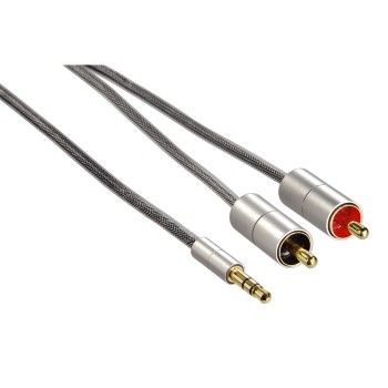 Hama 00080864 Audio Cable - 1 m - Silver