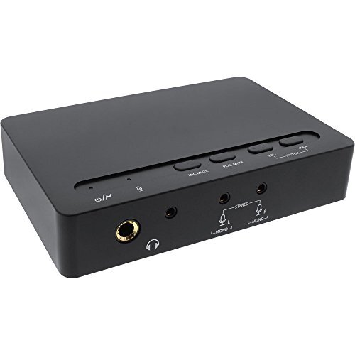 Inline 66670B USB 2.0 SoundBox 7.1, 48 kHz / 16-bit, met Toslink Digital IN/OUT