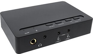 Inline 66670B USB 2.0 SoundBox 7.1, 48 kHz / 16-bit, met Toslink Digital IN/OUT