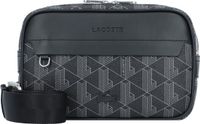 LACOSTE The Blend Body Bag Allover Monogram Noir Gris Zwart