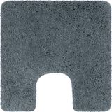 Spirella Badmat – Antislip Badkamer Mat van Microvezel – Zacht Langpolig Tapijt 40 mm voor Douche en Bad – Graniet – 55 x 55 cm