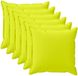 vidaXL Kussensloop 6 stuks Heldergroen 50 x 50 cm Polyester