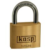 Kasp K12525D Premium messing hangslot, 25 mm